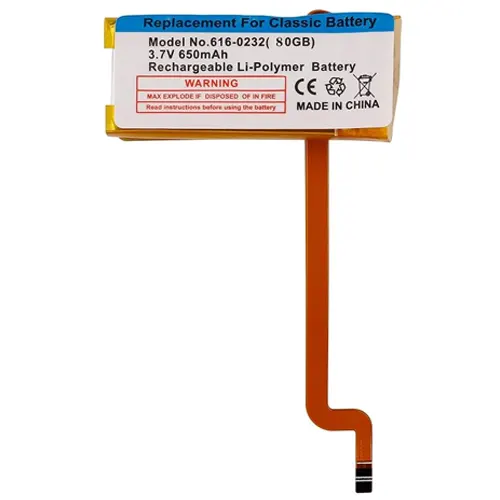 Replacement for IPOD CLASSIC THIN 80GB 616-0232 BATTERY - Quality Phone Parts in Sri Lanka